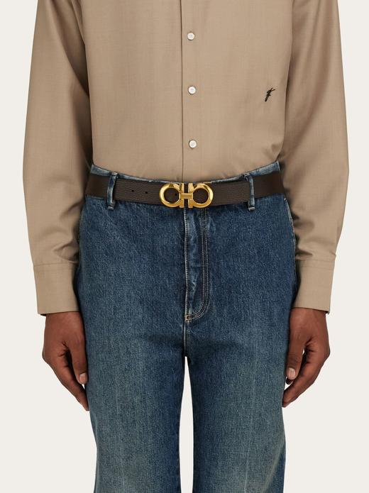 双面头层牛皮男士商务休闲皮带腰带 商品图2