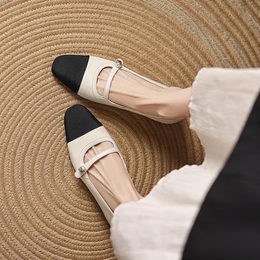 【预售5天】气质内增高单鞋，法式小香风浅口拼色玛丽珍晚晚女鞋HCYYHD&5913 商品图1