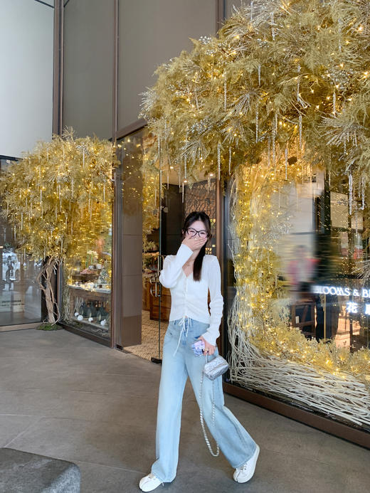 【129元任选2件】现货！2色V领抽绳针织衫 商品图6