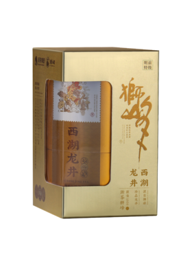 2026年新茶预售狮峰牌西湖龙井金狮鸿运单罐礼盒