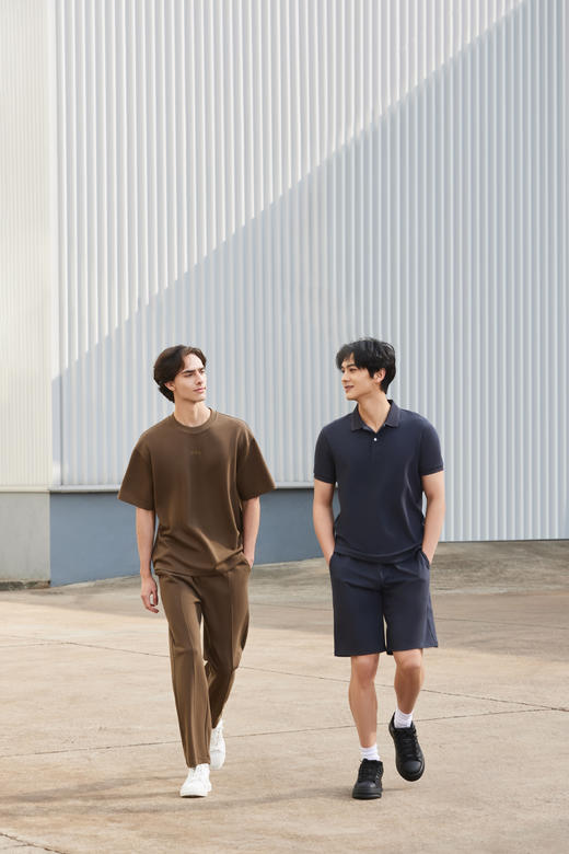 佐丹奴男装25年新款春日探索透气吸汗针织T恤衫01025209 商品图3