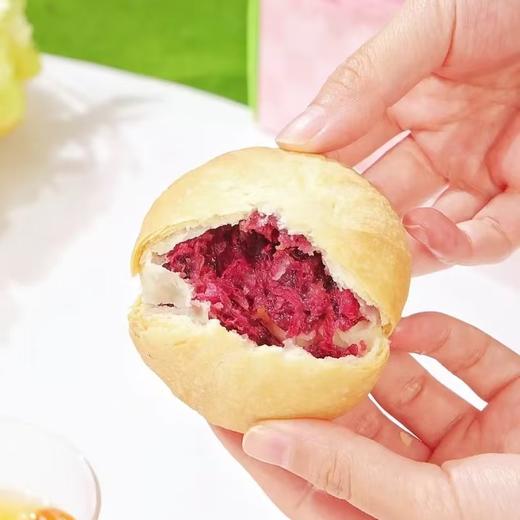 【糕酥精选】云南玫瑰鲜花饼 配料表干净无添加 不甜不腻 花香浓郁 层层软酥皮 麦香扑鼻 手工制饼 现做现发 商品图2
