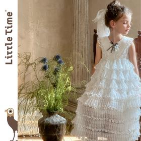 littletime女童连衣裙夏装2025新款女孩生日礼服蛋糕裙儿童公主裙