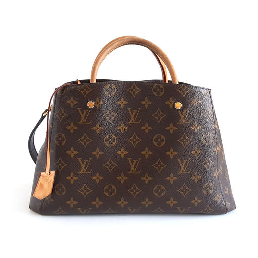 【95新】LV路易威登Montaigne系列M41056中号棕色老花蒙田手提单肩包女士现售价：4000！280225AI40 商品图0