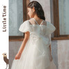 littletime2025新款女童浪漫婚纱星空闪烁亮片公主大蝴蝶结纱裙 商品缩略图4