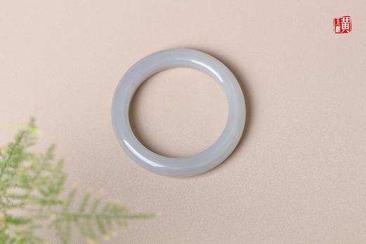 和田玉烟紫玉手镯 圈口：56mm 商品图0