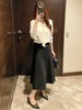 2025高端法式赫本风莫代尔半裙高腰A字中长款半身裙伞裙小个子裙子女款！ 商品缩略图6