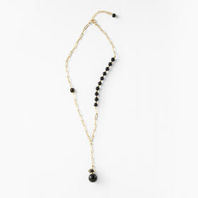 MELI&MOLI 【水】黑耀石迷你圆球吊坠项链 【D类】