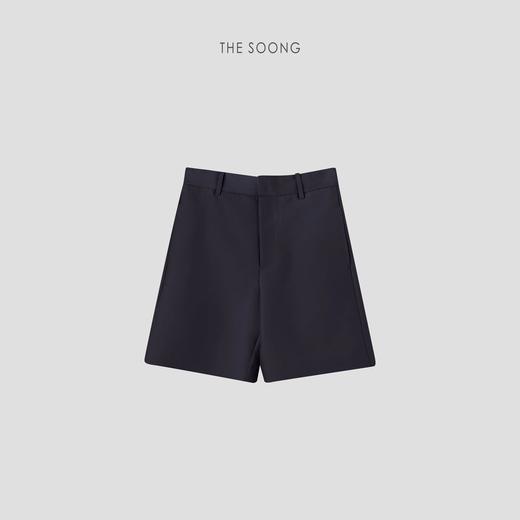 THESOONG"静奢悠然"桑蚕丝羊毛呼吸感中腰休闲短裤HBKZ6468 商品图5