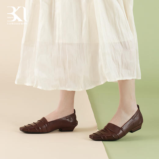 BAKERLOO法式可颂方头皱褶舒适鞋AD130 商品图3