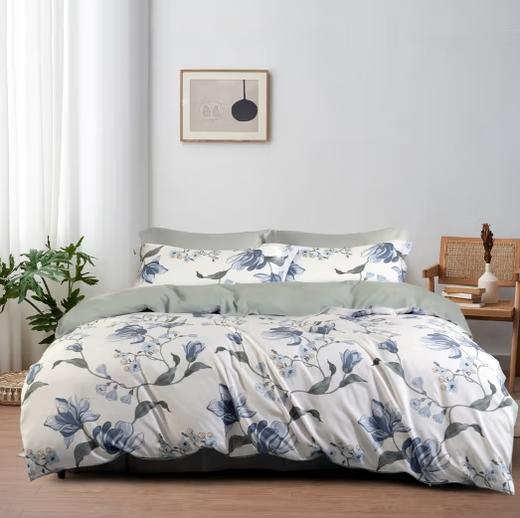 水星家纺抗菌磨毛四件套-晚风微 商品图0