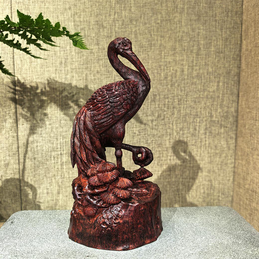 松鹤延年°小叶紫檀摆件 商品图6