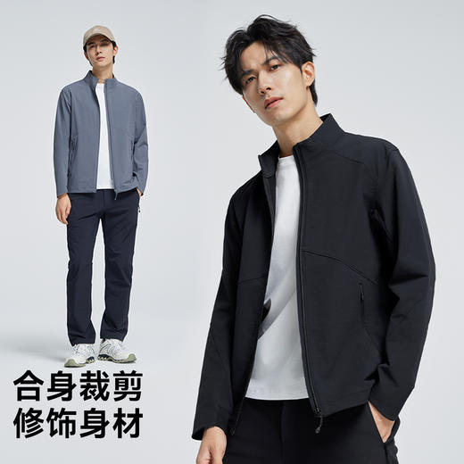 【海狮考度拉立领软壳衣】拓路者2024年冬防水外套男夹克 商品图3