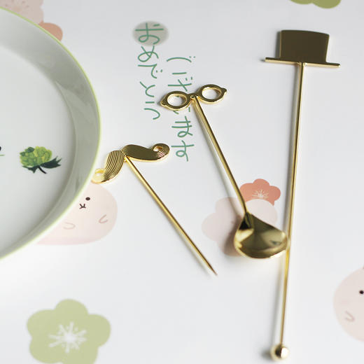 日本进口高桑金属绅士勺子3个装 商品图0