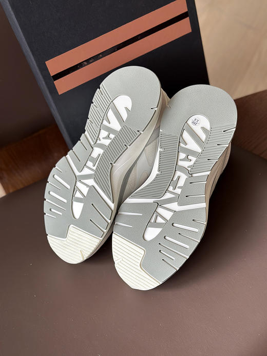 现货 THS-限时 杰尼家 麂皮/牛皮革拼接网布运动鞋 3色 AZ352 商品图11