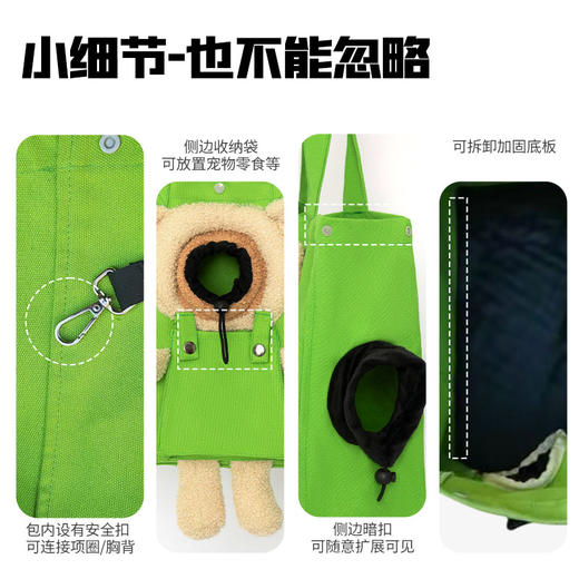 喵铮铮猫包 外出便携包宠物帆布包透气单肩通用大号猫咪露头拎包 商品图3