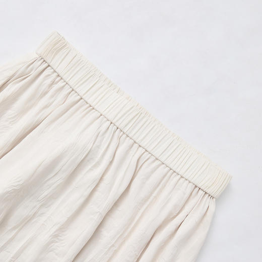 【重工绣花】复古文艺风半身裙女松紧腰大裙摆半裙V0750284 商品图5