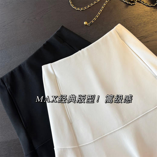 2025高端法式赫本风莫代尔半裙高腰A字中长款半身裙伞裙小个子裙子女款！ 商品图3
