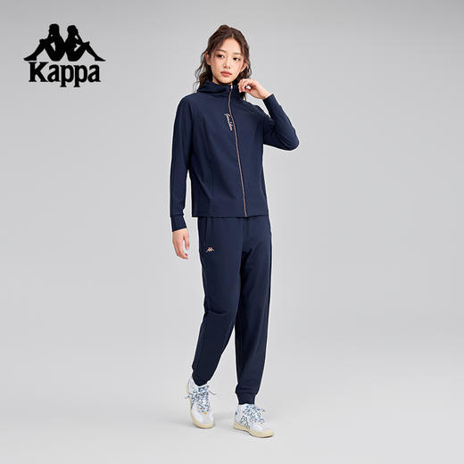 Kappa卡帕背靠背运动外套新款连帽针织开衫女款休闲凉感防晒上衣K0F42MK40 商品图4
