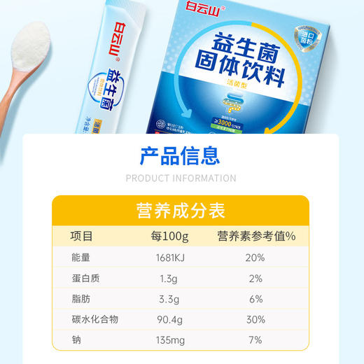 【高活性❗益生菌固体饮料】适合国人的益生菌，16大复合型活性菌株，双益生元，活菌型3000亿冻干粉20袋装QQ 商品图2