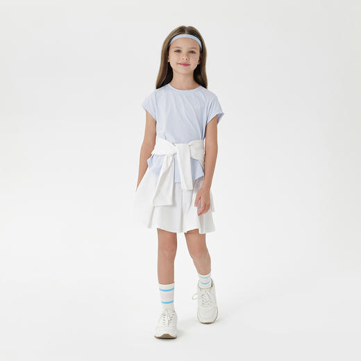 [速干高弹]马克珍妮女童鸟眼透气运动短袖T恤儿童夏装新款550609 商品图1