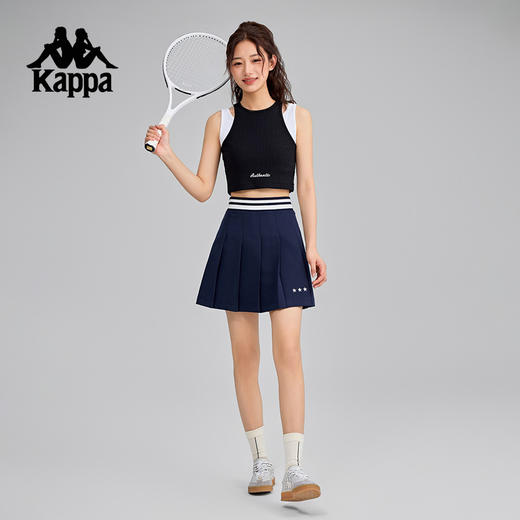 Kappa卡帕背靠背运动短裙女士夏季新款训练休闲裙百褶裙网球裙子K0F42QQ01 商品图4