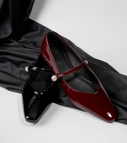 BESSIEIE时尚一字带跟鞋气质玛丽珍单鞋 商品图0