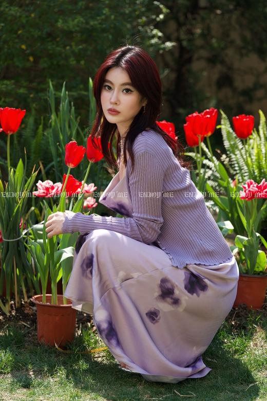 【门店同款】ENJOY春季“绮梦繁花”百搭排扣开衫 162148841 商品图1