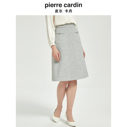 皮尔卡丹女装时尚都市通勤淑女百搭半裙C51SL026H0 商品图3
