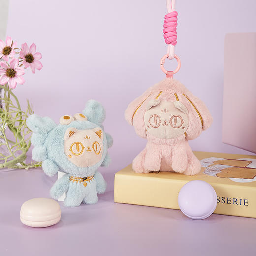 大英博物馆 巴斯特系列萌猫“真棒”毛绒钥匙扣香氛挂件 “谢谢你”萌猫毛绒钥匙扣香氛挂件 商品图3