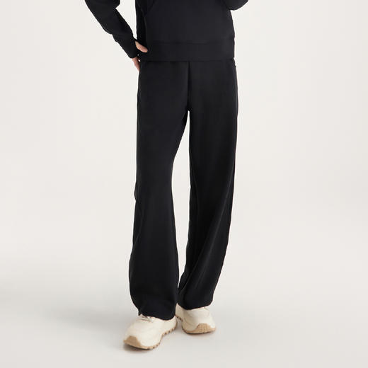 weyo女款百搭砂洗莫代尔空气层休闲弯刀长裤半拉链卫衣880074-880075 商品图2