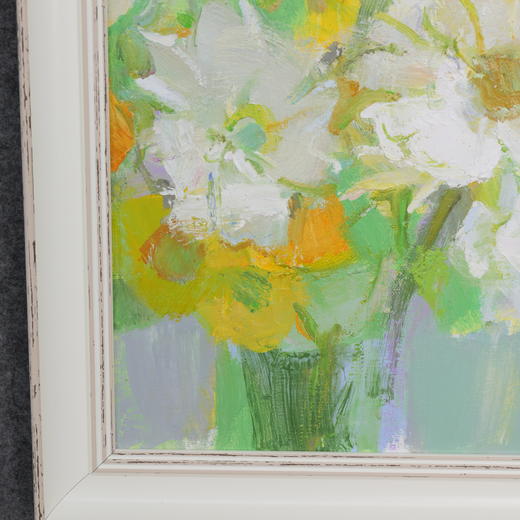 张西《雏菊》油画39CM*29CM 手绘油画布雅致小品【YH0051】 商品图4