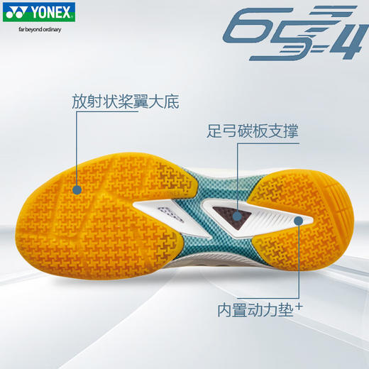 ONEX尤尼克斯羽毛球鞋SHB65Z4国羽球星男女专业比赛运动鞋 SHB65Z4MEX 白色 商品图5