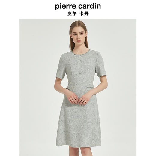 皮尔卡丹女装都市时尚简约淑女小香风连衣裙C51DS029H0 商品图3