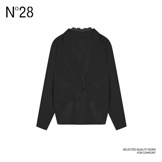 【破价】N°28 ‘戛纳黄昏’2025春季衬衫内搭蕾丝背心休闲气质两件套895131Z022 商品图2