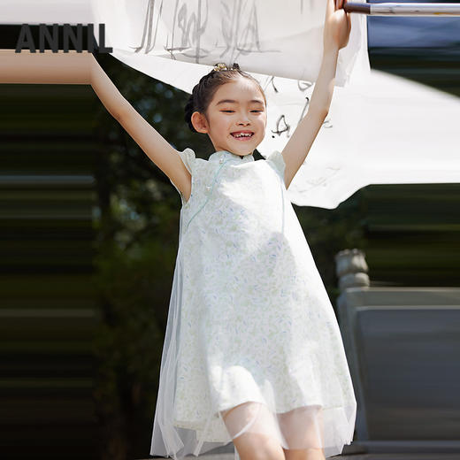 女童短袖连衣裙夏季新款安奈儿童装EG523105 商品图2
