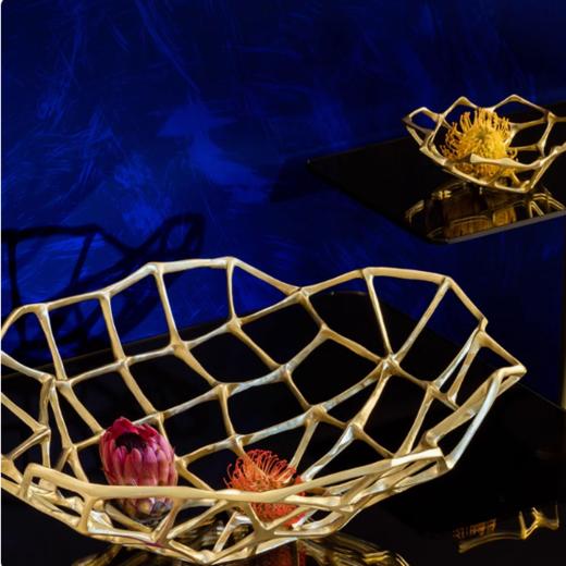 TomDixon手工黄铜装饰碗摆件客厅轻奢高档装饰品乔迁新居礼品BONE 商品图1