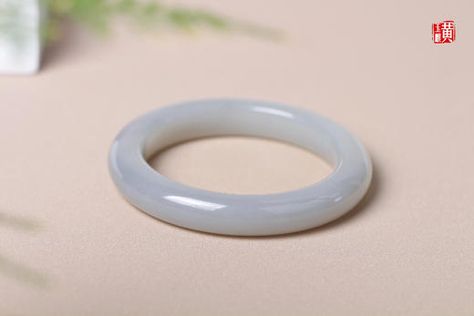 和田玉烟紫玉手镯 圈口：56mm 商品图4
