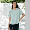 真丝小衫女100%桑蚕丝提花圆领宽松透气短袖T恤春夏新品金三塔  YSFFB702/YSFFB901 商品缩略图0