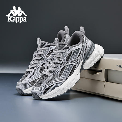 Kappa卡帕背靠背运动鞋男2025新款透气网面老爹鞋女款复古跑步鞋K0FX5MC44 商品图2