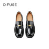 迪芙斯2025春季新款轻便通勤皮鞋英伦风轻量百搭乐福鞋DFD1112114 商品缩略图9