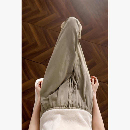 西遇美式工装裤女新款黑色酷飒风小个子高腰直筒休闲裤D0050455 商品图3