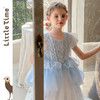 Littletime女童连衣裙2025春夏洛丽塔礼服甜美法式网纱公主裙 商品缩略图1