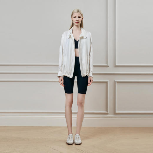 Solo seta女士真丝纯色睡衣上装桑蚕丝夹克2025年秋季轻奢高级感 商品图4