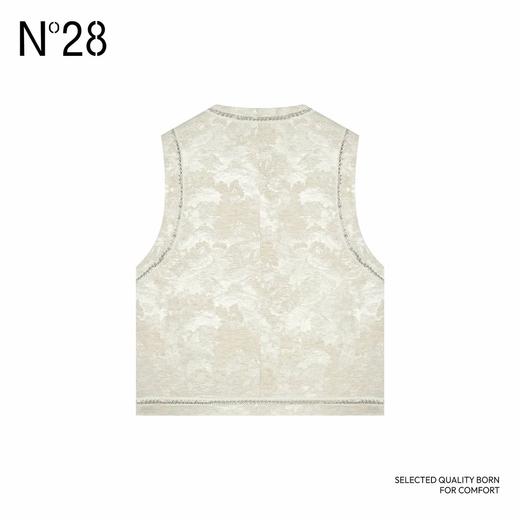 N°28 2025春季新款女款新中式休闲时尚短款外套轻奢国风复古马夹895131B109 商品图2