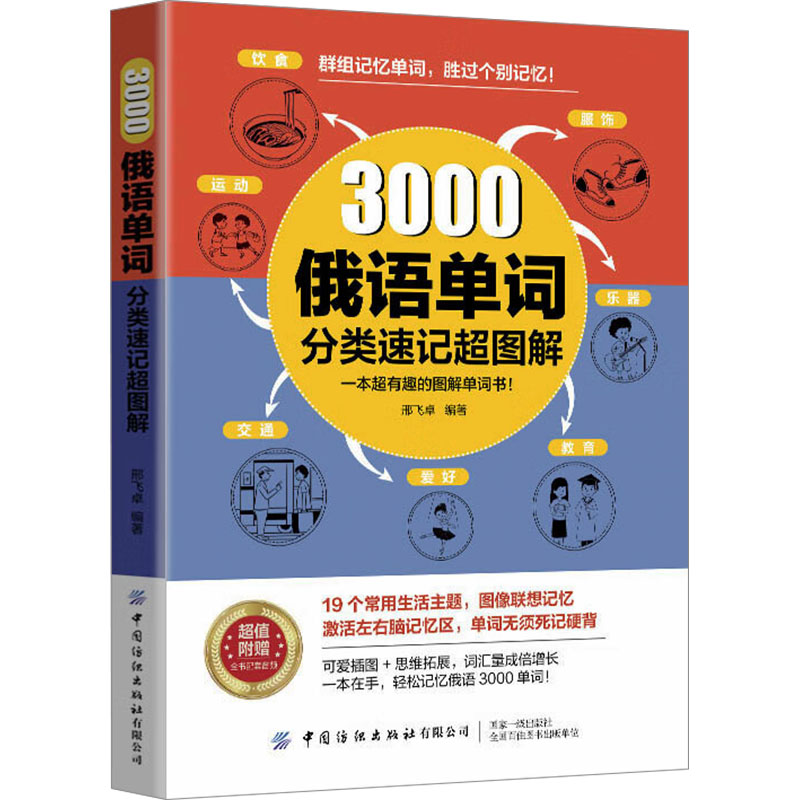 3000俄语单词分类速记超图解