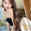 清仓捡漏 LIN BOUTIQUE 多工艺上衣重工罗纹撞色拼接手工订珠伞摆半身裙女 商品缩略图2
