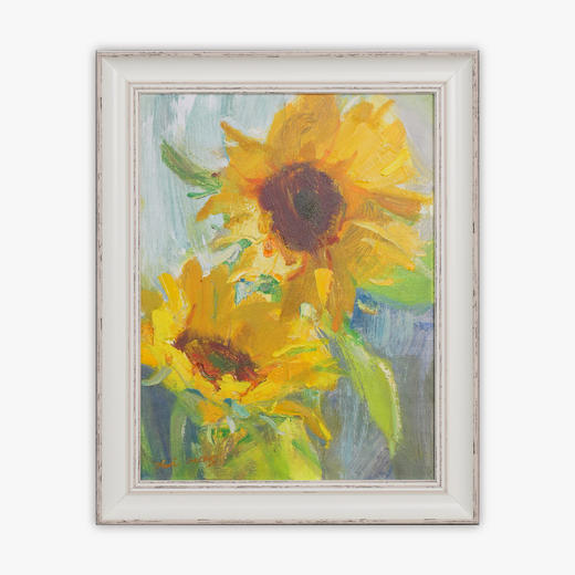 张西《向阳而生》油画39CM*29CM 手绘油画布雅致小品【YH0052】 商品图0