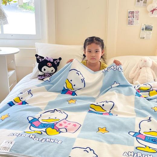 【赠礼袋】三丽鸥儿童春季卡通毛毯薄款四季通用盖毯珊瑚绒小学生幼儿园午睡毯 商品图1