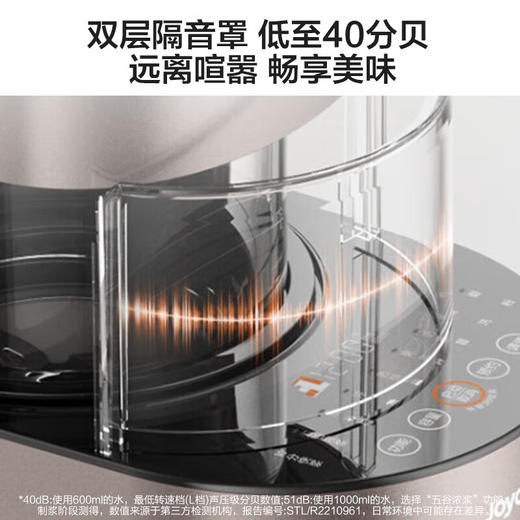 【升级款】Joyoung/九阳Y1破壁机低噪音全自动清洗不用手洗家用多功能预约热烘料理机养生豆浆机 商品图8
